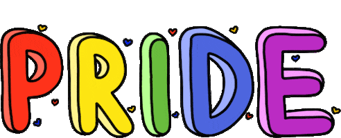 Gay Pride Rainbow Sticker by Poppy Deyes