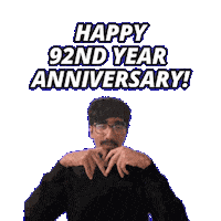 92 Year Anniversary Sticker
