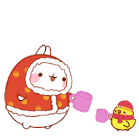happy new year Sticker by Molang