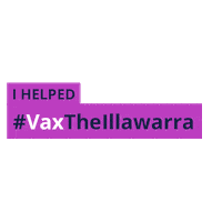 Sticker by #VaxTheIllawarra