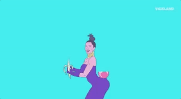 kim kardashian banana GIF by Party Legends