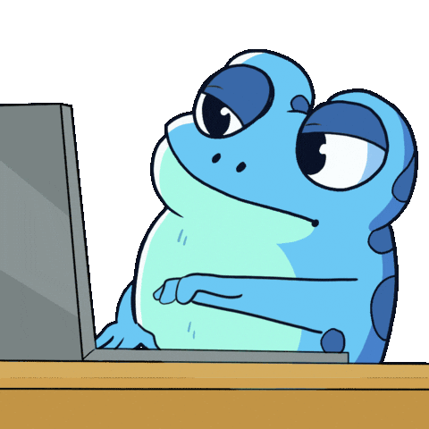 Computer Typing Fast Sticker by Croakey