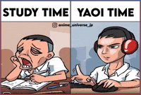 Yaoi Study Time GIF