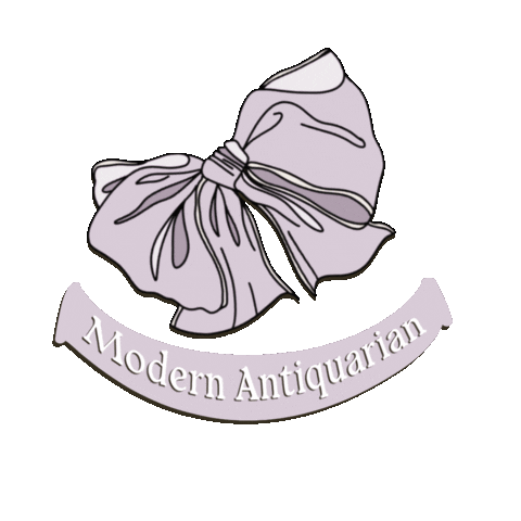 modernantiquarian bow antique modernantiquarian Sticker