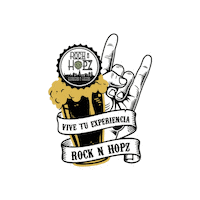 rocknhopz craftbeer rocknhopz cervezaartesanaltenerife rocknhopzexperience Sticker