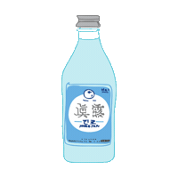 Korea Soju Sticker by Vanesa Longchamp