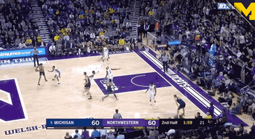 Go Blue Michigan Basketball GIF by Michigan Athletics