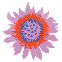 MarchPartyGoods party flower purple floral Sticker