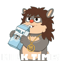 Happy Milk Carton Sticker