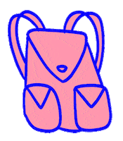 gigibujada pink travel bag mochila Sticker