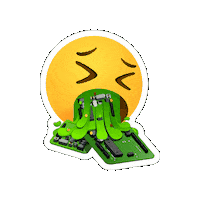Vomit Electronics Sticker by Fabmobil