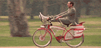Bicycling Pee Wee GIF