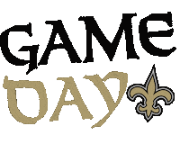 Game Day Nfl Sticker by New Orleans Saints