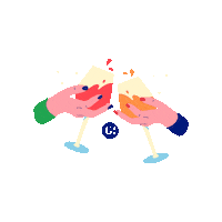 Gambade gastronomie tchin tchin tchin gambade Sticker