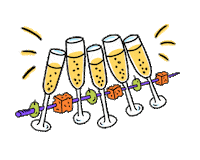 Happy New Year Party Sticker