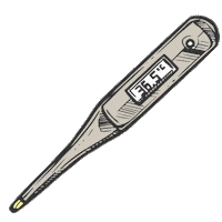 Temperature Thermometer Sticker by vant36.5