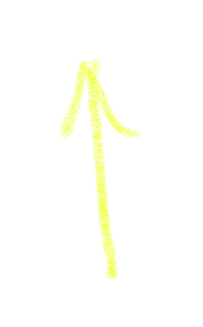 eelmores arrow neon point here Sticker