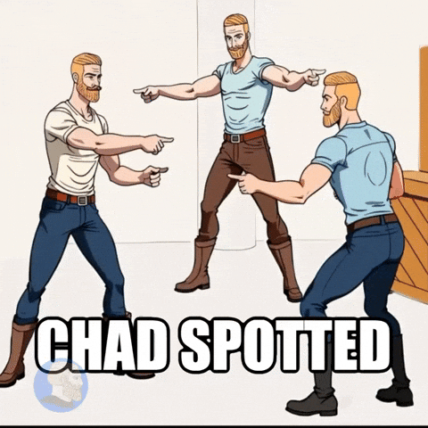 Crypto Pointing GIF by Based Chad