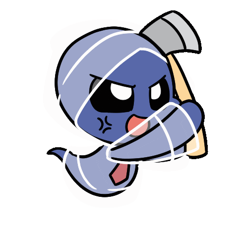 Angry Run Sticker by Christophers Genie