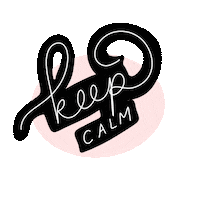 hanmadedesigns relax lettering calm handlettering Sticker