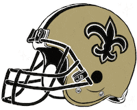 Nfl Helmet Sticker by New Orleans Saints