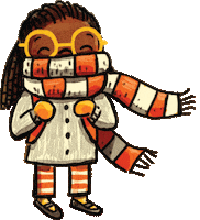 Bundle Up Its Fall Sticker by Little, Brown Young Readers