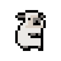 Pixel Confuse Sticker