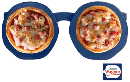 Hungry Pizza Sticker by Original Wagner