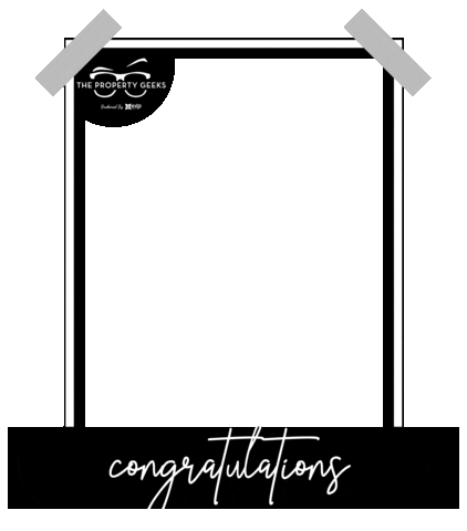 ThePropertyGeeks giphyupload congrats congratulations frame Sticker