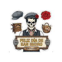 San Isidro Skull Sticker