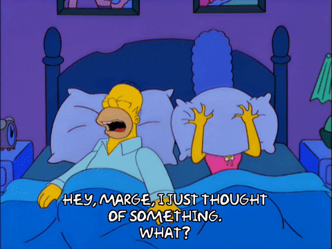 homer simpson sleeping GIF