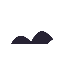 apolondon heart purple leaf shape Sticker