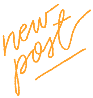 Typography New Post Sticker