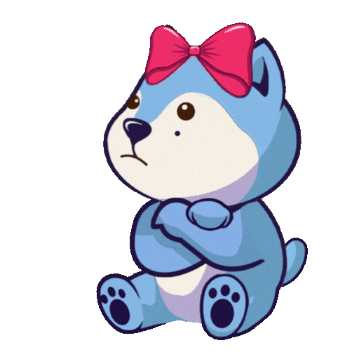 Dog Freezing Sticker by BigBrains