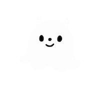 Happy Ghost Sticker