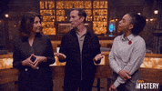 Television Shrug GIF by ION Mystery