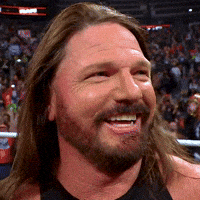 Happy Aj Styles GIF by WWE