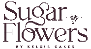 Wedding Cake Sticker by Sugar Flowers by Kelsie Cakes