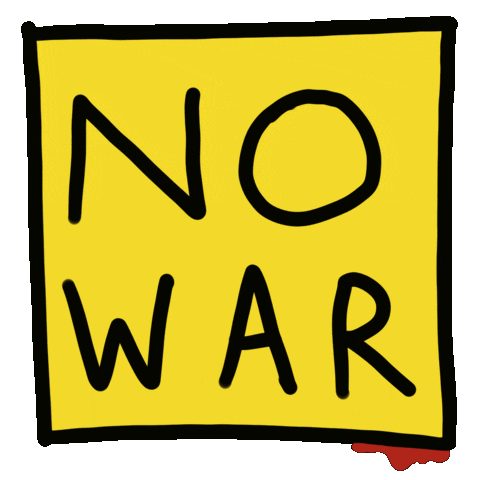 No War Peace Sticker by GGT