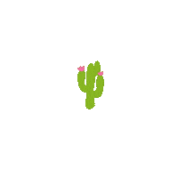 Megryandesigns green boho western cactus Sticker