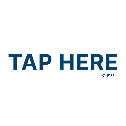 Tap Here Sticker by Qiscus