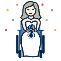 Bride Weddings Sticker by Polka Dot Wedding