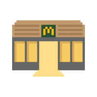 McDonalds-Switzerland art retro restaurant mcdonalds Sticker