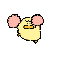 420gram00 character duck banana 캐릭터 Sticker