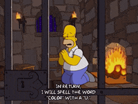 praying homer simpson GIF