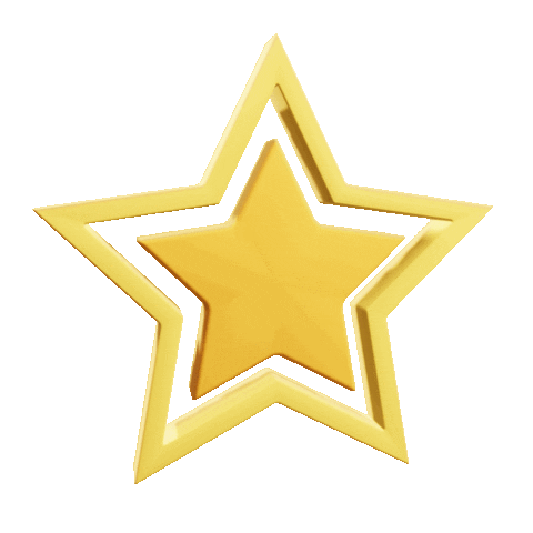 3D Star Sticker by Posko Visual 2023