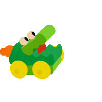 Toys Crocodile Sticker by Selecta Spielzeug