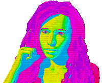 Art Girl Sticker by badblueprints