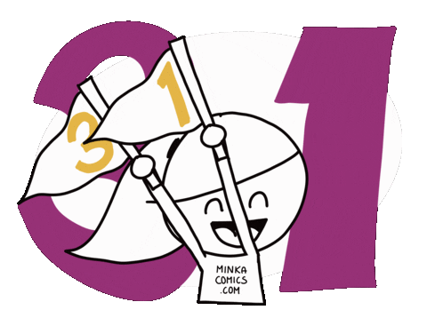 Happy Brithday Sticker by Minka Comics