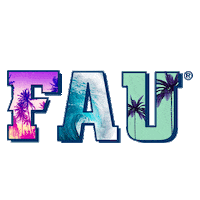 Palm Trees Paradise Sticker by Florida Atlantic University